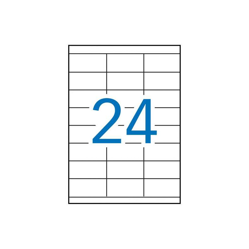 Apli Pack de 2.400 Etiquetas Rectangulares 70x35mm