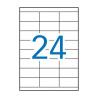 Apli Pack de 2.400 Etiquetas Rectangulares 70x35mm