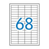Apli Pack de 6.800 Etiquetas Rectangulares 48,5x16,9mm