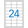 Apli Pack de 2.400 Etiquetas Blancas Cantos Rectos 64.6 x 33.8mm