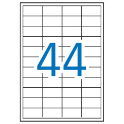 Apli Pack de 4.400 Etiquetas Rectangulares 48,5 x 25,4mm