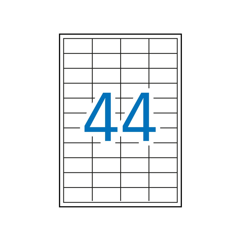 Apli Pack de 4.400 Etiquetas Rectangulares 48,5 x 25,4mm