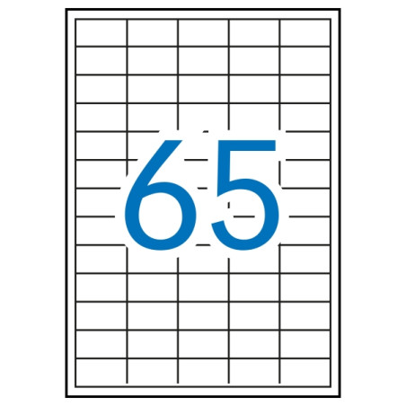 Apli Pack de 6.500 Etiquetas Rectangulares 38 x 21.2mm