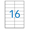 Apli Pack de 1.600 Etiquetas Azules Rectangulares 105x37mm