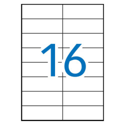 Apli Pack de 1.600 Etiquetas Rectangulares 105 x 37mm