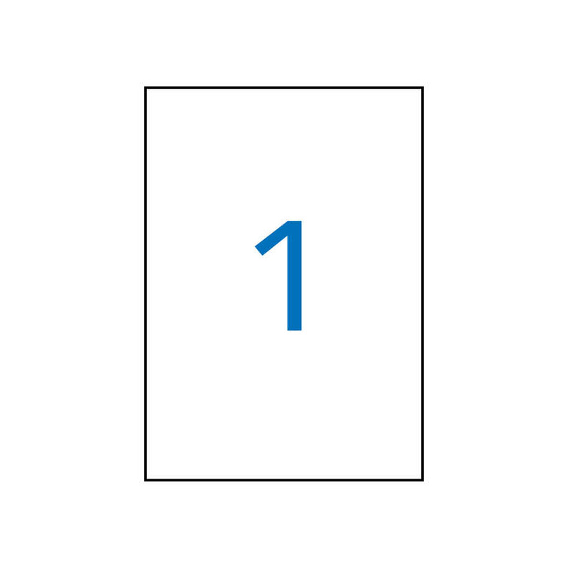 Apli Pack 100 Etiquetas Amarillas 210x297mm