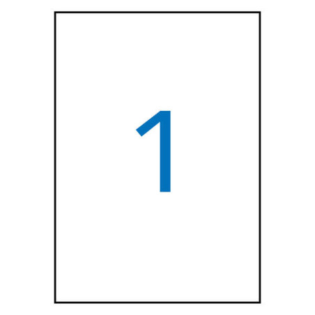 Apli Pack 100 Etiquetas Amarillas 210x297mm