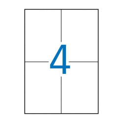 Apli Pack de 2.000 Etiquetas Rectangulares 105x148mm