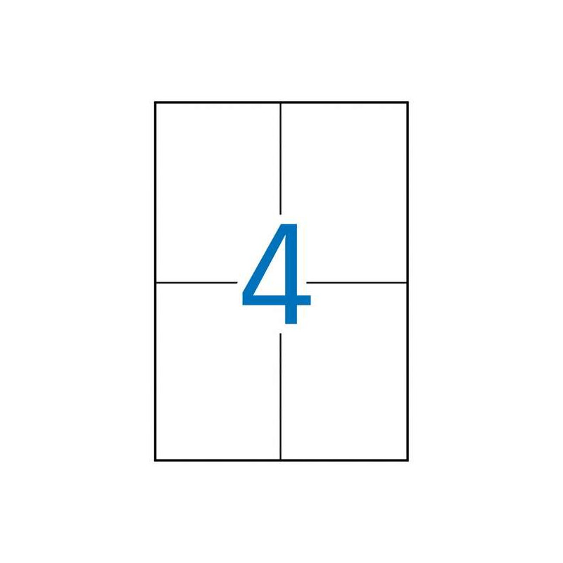 Apli Pack de 2.000 Etiquetas Rectangulares 105x148mm