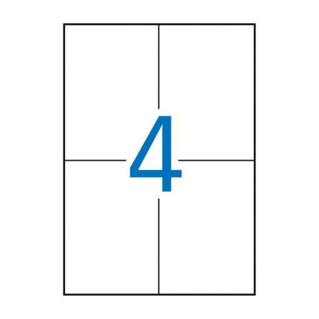 Apli Pack de 2.000 Etiquetas Rectangulares 105x148mm