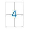 Apli Pack de 2.000 Etiquetas Rectangulares 105x148mm