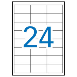 Apli Pack de 12.000 Etiquetas Rectangulares 64.6x33.8mm