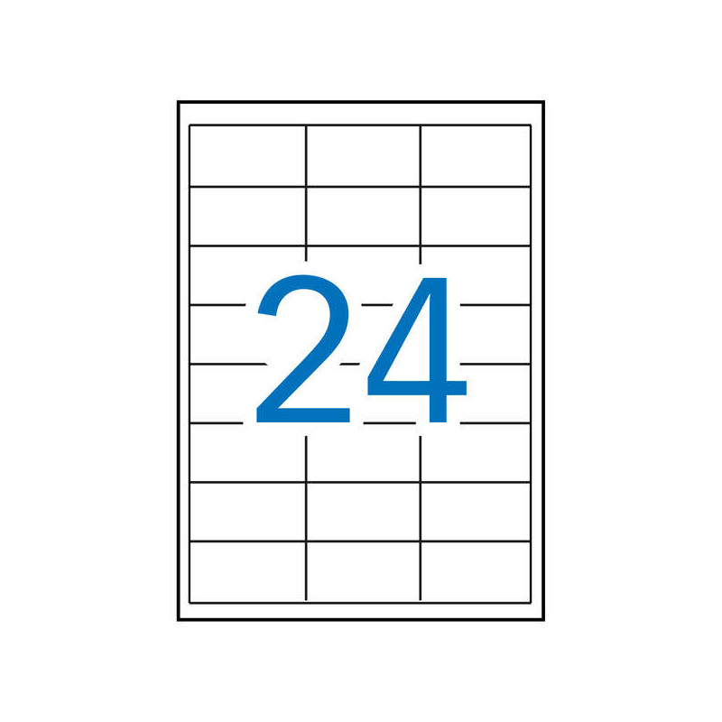 Apli Pack de 12.000 Etiquetas Rectangulares 64.6x33.8mm
