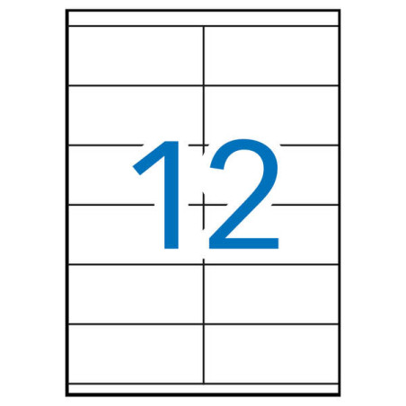 Apli Pack de 6.000 Etiquetas Rectangulares 105x48mm
