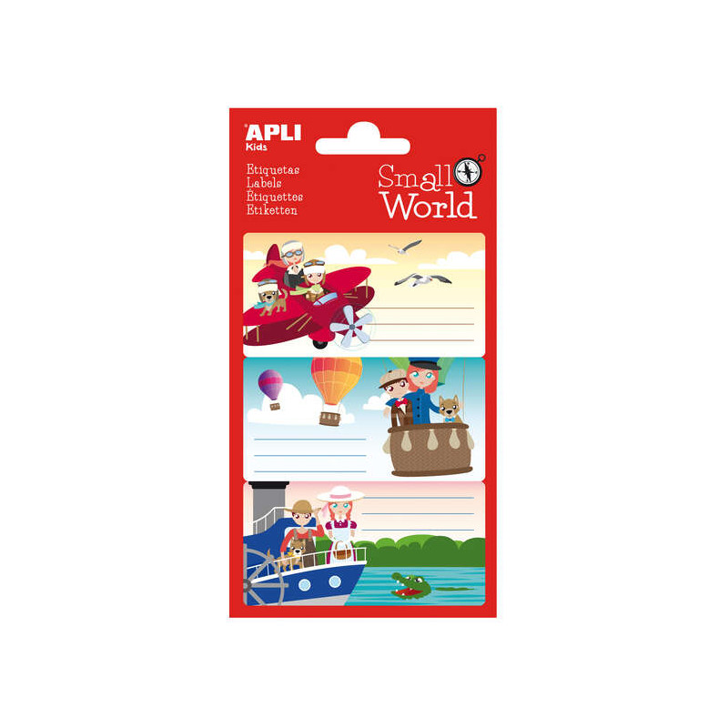 Apli Etiquetas Adhesivas Escolares Aviacion (10u.)