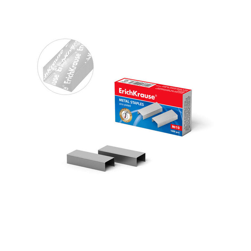 ErichKrause Caja de 1000 Grapas Galvanizadas Nº 10