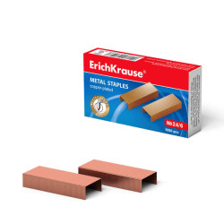 ErichKrause Caja de 1000 Grapas Cobreadas 24/6