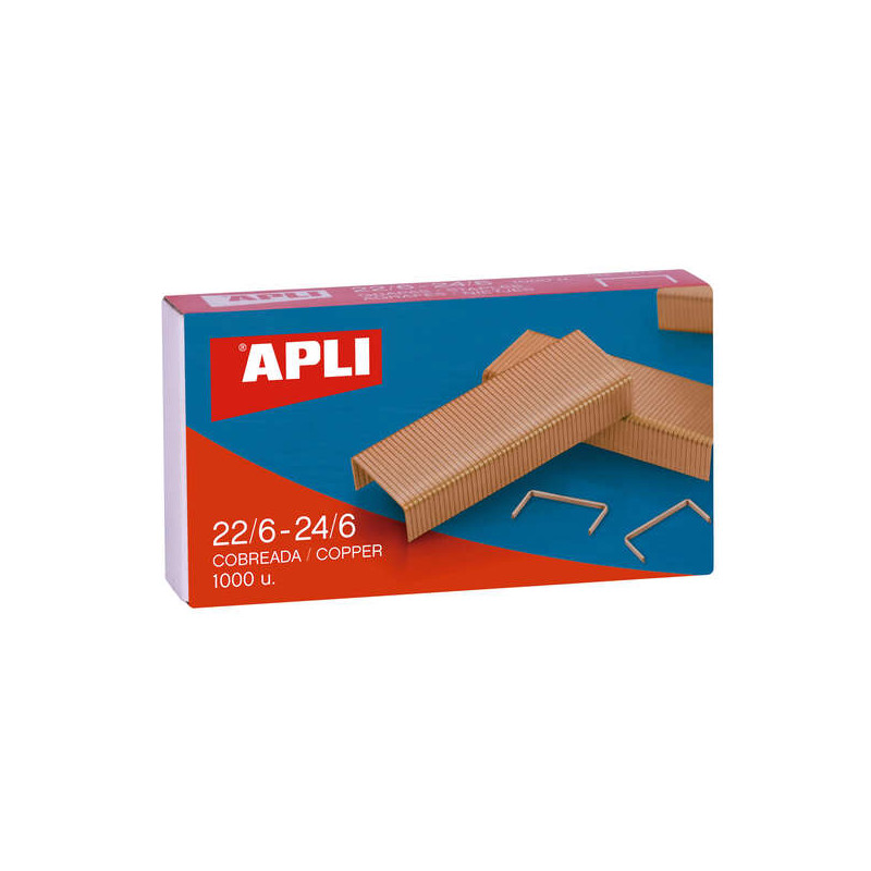 Apli Grapas de Galvanizadas 22/6 (10u.)