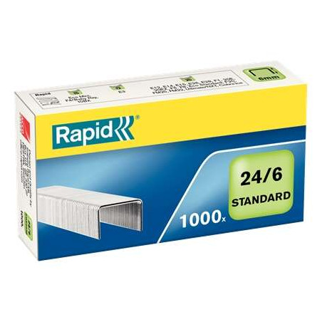 Rapid Caja de 1000 Grapas 24/6 Confort (20u.)