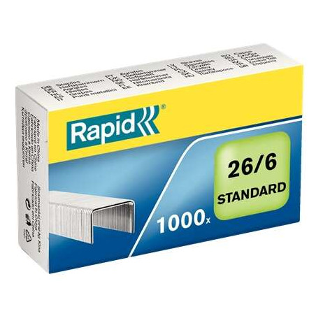 Rapid Confort Caja de 1000 Grapas 26/6