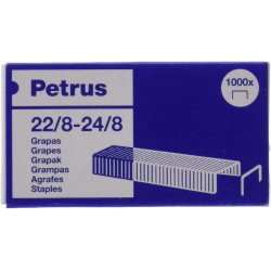 Petrus Caja de 1000 Grapas 22/8-24/8 Cobreadas