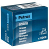 Petrus Caja de 5000 Grapas 530/8 Cobreadas para Clavadora