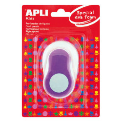Apli Perforadora de Papel y Goma Eva en Forma de Circulo