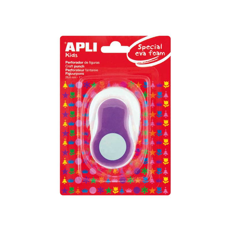Apli Perforadora de Papel y Goma Eva en Forma de Circulo