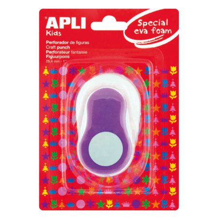 Apli Perforadora de Papel y Goma Eva en Forma de Circulo