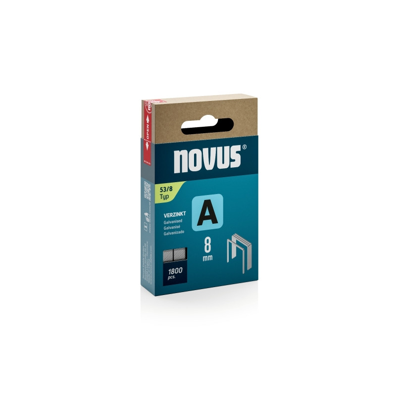 Novus A Tipo 53 Caja de 1800 Grapas 53/8 Galvanizadas