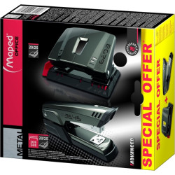 Maped Pack de Grapadora Metalica A3545 + Taladro Metalico A6203