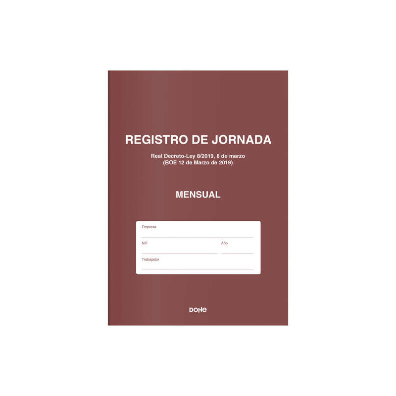 Dohe Libro de Registro de Jornada