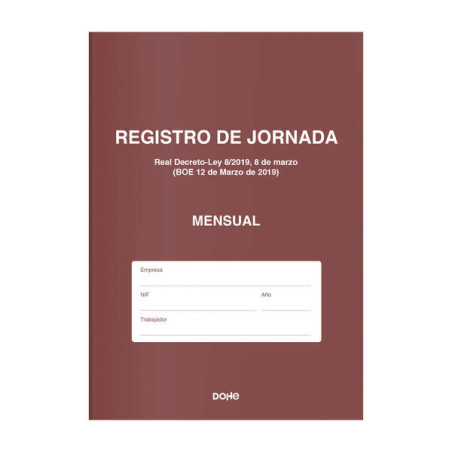 Dohe Libro de Registro de Jornada