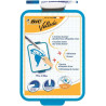 Bic Velleda Pizarra Escolar Dos Superficies Blanca y Milimetrada + 1 Marcador Velleda Azul + 1 Borrador