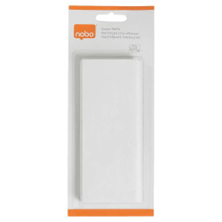 Nobo Pack de 10 Recambios para Borrador Magnetico 1901433 de Pizarra Blanca