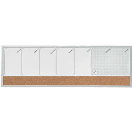 Nobo Planificador Semanal de Pizarra Magnetica Pequeña 585x190mm