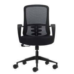 Oqonos Cherg 006 Silla de Oficina Ergonomica con Respaldo de Malla Transpirable, Piston de Gas Clase 4, Soporte Lumbar