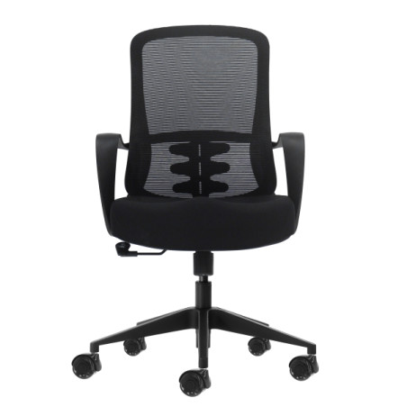 Oqonos Cherg 006 Silla de Oficina Ergonomica con Respaldo de Malla Transpirable, Piston de Gas Clase 4, Soporte Lumbar
