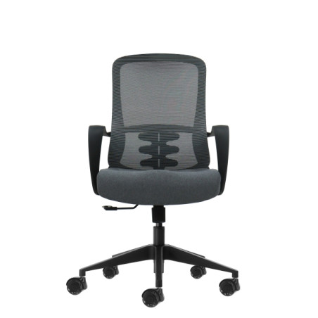 Oqonos Cherg 007 Silla de Oficina Ergonomica con Respaldo de Malla Transpirable, Piston de Gas Clase 4, Soporte Lumbar