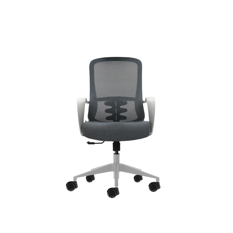 Oqonos Cherg 009 Silla de Oficina Ergonomica con Respaldo de Malla Transpirable, Piston de Gas Clase 4, Soporte Lumbar