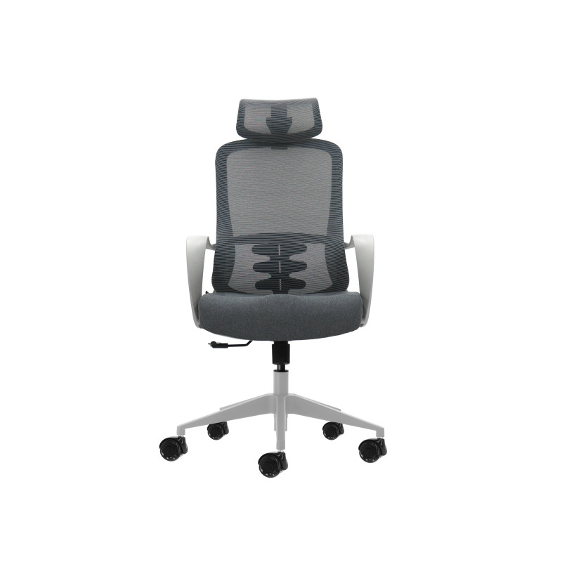 Oqonos Cherg 008 Silla de Oficina Ergonomica con Reposacabezas Cervical Ajustable, Respaldo de Malla Transpirable, Piston de