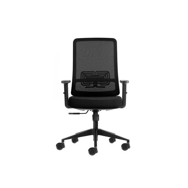 Oqonos Cherg 017 Silla de Oficina Ergonomica con Tejido Impermeable, Mecanismo Autobalanceado, Soporte Lumbar Ajustable