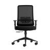 Oqonos Cherg 017 Silla de Oficina Ergonomica con Tejido Impermeable, Mecanismo Autobalanceado, Soporte Lumbar Ajustable