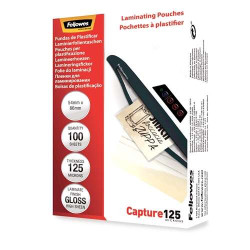 Fellowes Pack de 100 Fundas para Plastificar Tarjetas 54 x 86 mm Brillo