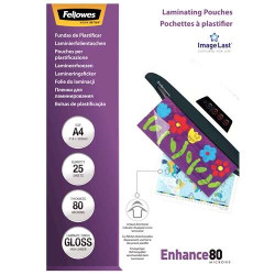 Fellowes Pack de 25 Fundas para Plastificar Brillo A4