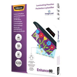 Fellowes Pack de 100 Fundas para Plastificar Brillo A4