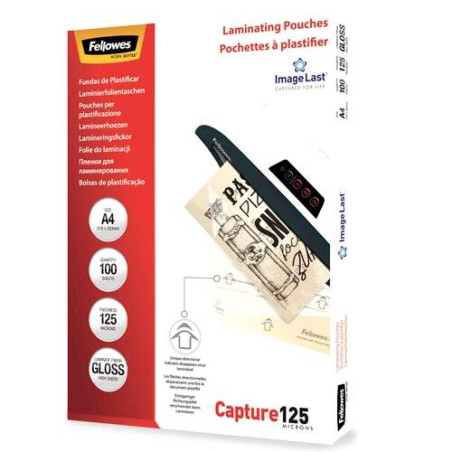 Fellowes Pack de 100 Fundas para Plastificar Brillo A4