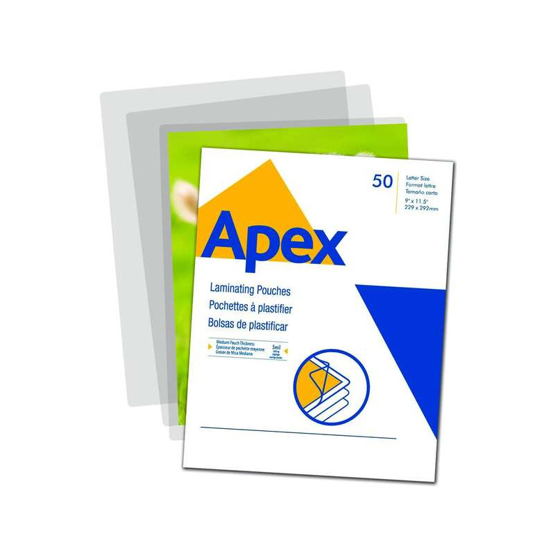 Fellowes Apex Pack de 100 Fundas para Plastificar A3
