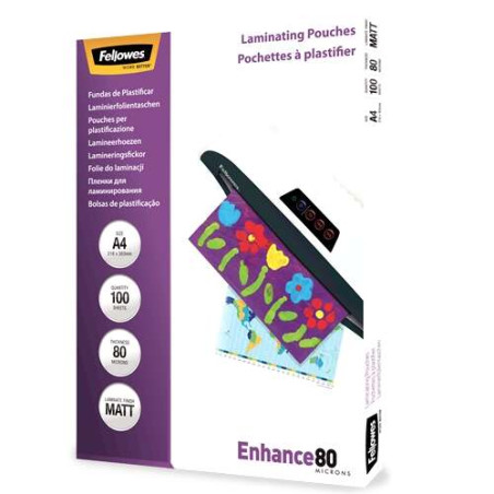 Fellowes Pack de 100 Fundas para Plastificar Mate A4