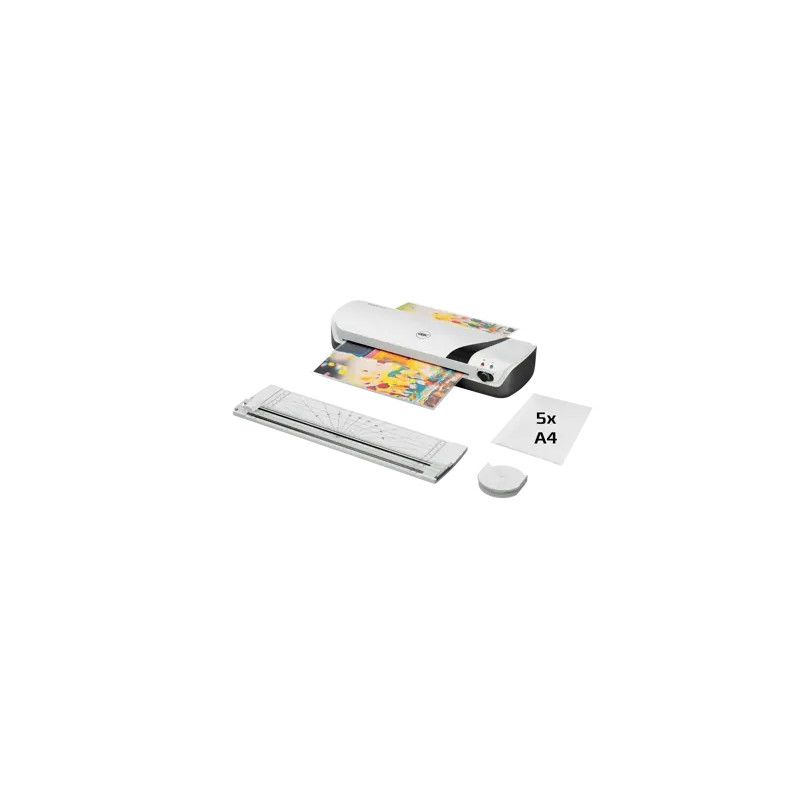 GBC Inspire+ A4 Set de Plastificadora + Recortadora de Esquinas + Cizalla + Paquete de 5 Bolsas de Plastificacion A4